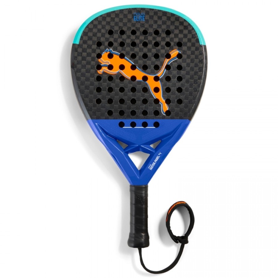 Raquete Puma Nova Elite Hybrid Preto Azul Turquesa  Oferta + Barato