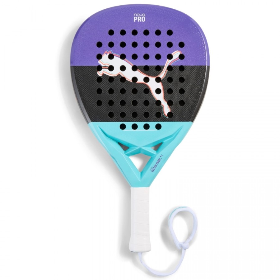 Raquete Puma Nova Pro Roxo Preto Turquesa Feminino  Oferta + Barato