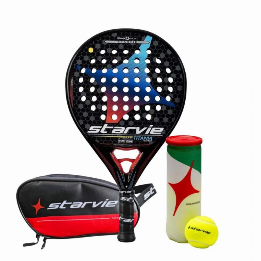 StarVie Titania Kepler Soft Shovel Pack com bolsa de higiene pessoal e bolas  Oferta + Barato