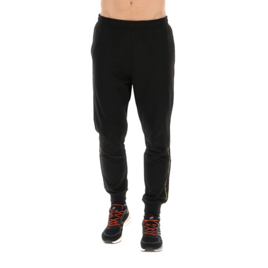 Pantalon Lotto Logo Due Negro Amarillo  Offer + Cheap