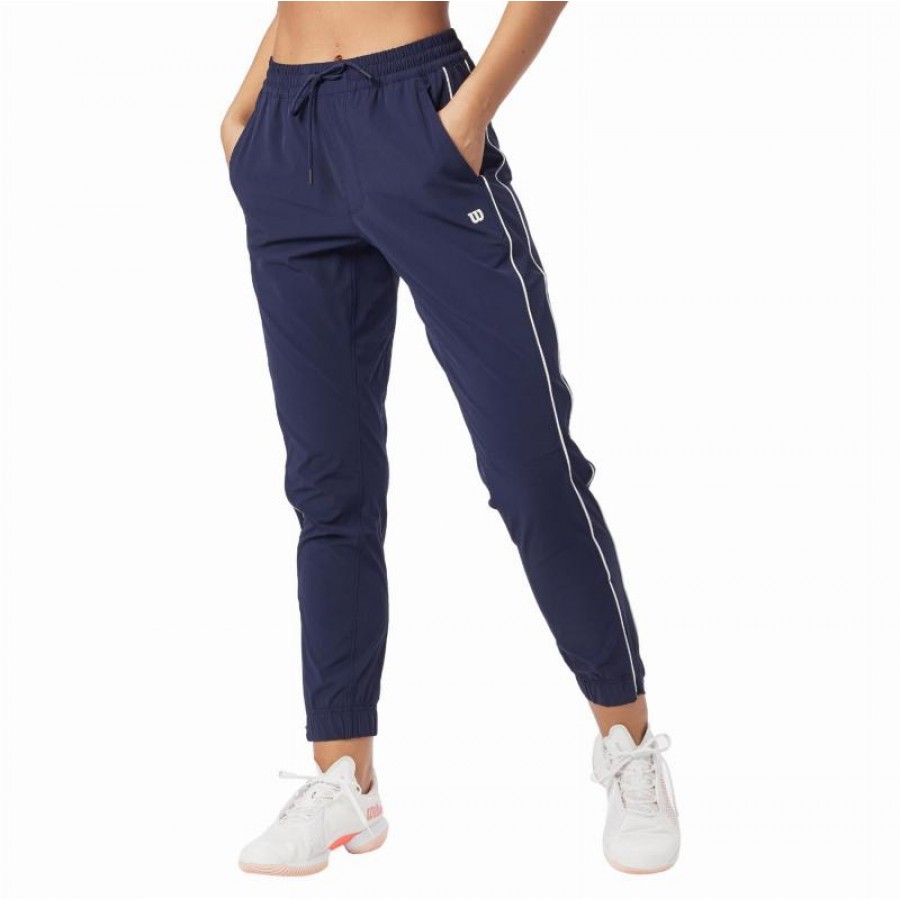 Pantalon Wilson Team Warm Up Marino Mujer  Offre - Pas cher