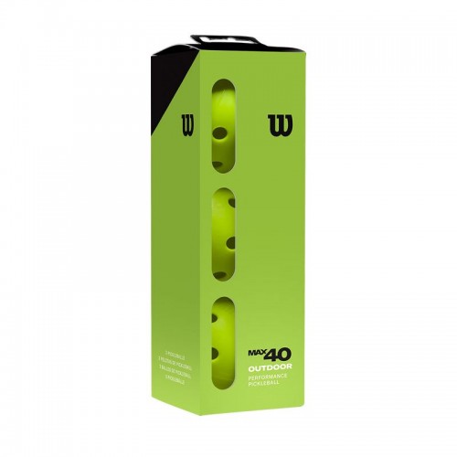 Pelota Pickleball Wilson Max 40 Outdoor 3 Unidades Pelota Pickleball Wilson Max 40 Outdoor 3 Unidades