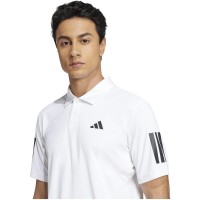 Polo Adidas Club 3 Bandes Blanc Noir