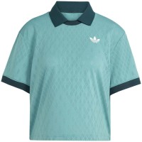 Polo Adidas Original Pro London Turquesa Mujer  Oferta + Barato