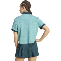 Polo Adidas Original Pro London Turquesa Mujer  Oferta + Barato