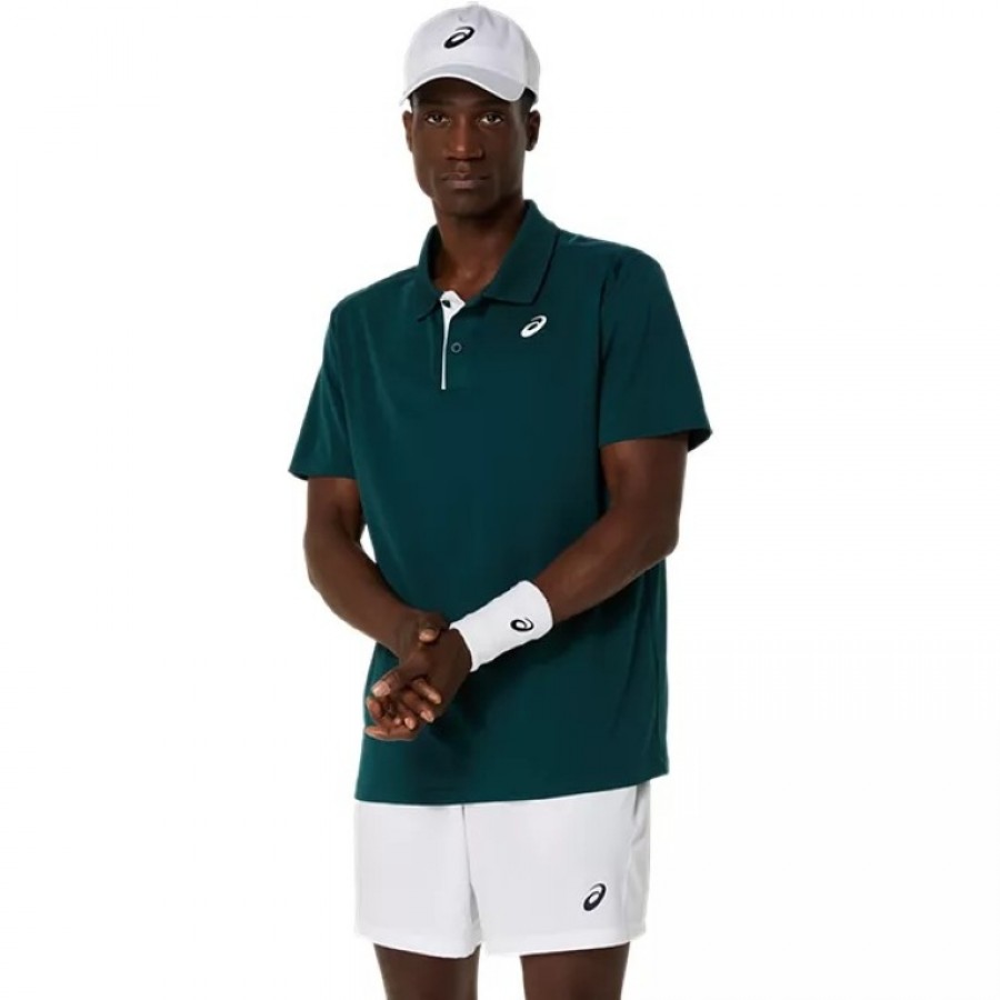 Polo Asics Court Verde Saxon  Oferta + Barato