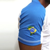 Polo Brasil Fabio Azul Branco  PADELPOINT Polo Brasil Fabio Azul Branco