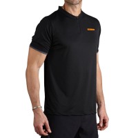 Polo Endless Bravery Negro Naranja  Oferta + Barato
