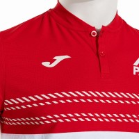 Polo Joma A1 Padel Blanco Rojo  Oferta + Barato