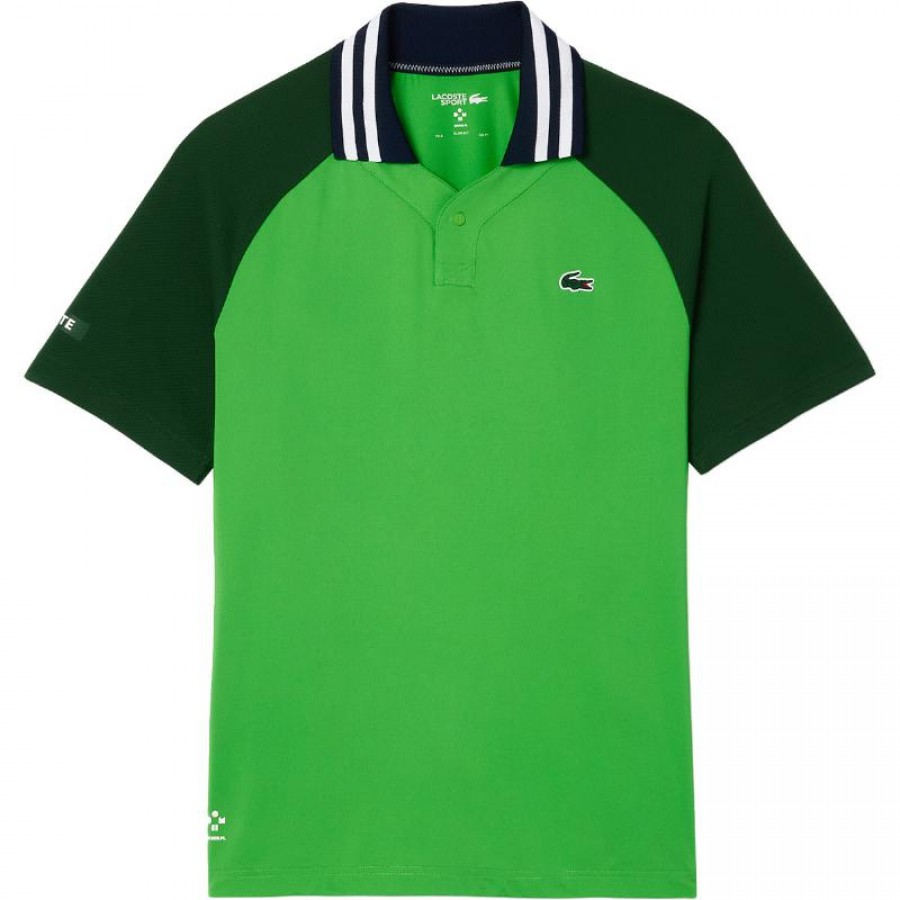 Polo Lacoste Daniil Medvedev Verde  Offre - Pas cher