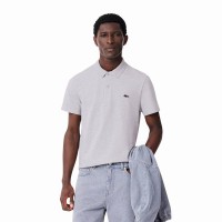 Polo Lacoste Regular Fit Algodon Gris Vigore  Offre - Pas cher