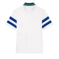 Polo Lacoste Roland Garros Medvedev blanc marine  Offre - Pas cher
