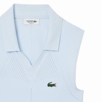 Polo Lacoste Tight Fit Azul Claro Mujer  Offre - Pas cher