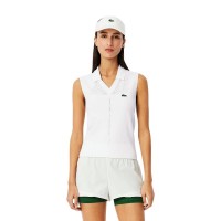 Polo Lacoste Apertado Ajuste Blanco Mujer  Oferta + Barato