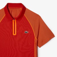 Lacoste Ultra Dry Red Orange Polo Shirt  Offre - Pas cher