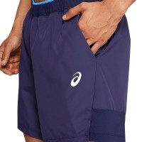 Caban court Asics Club 7In Azul  Offre - Pas cher