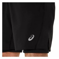 Short Asics Core 2N1 7IN Negro Performance  Oferta + Barato