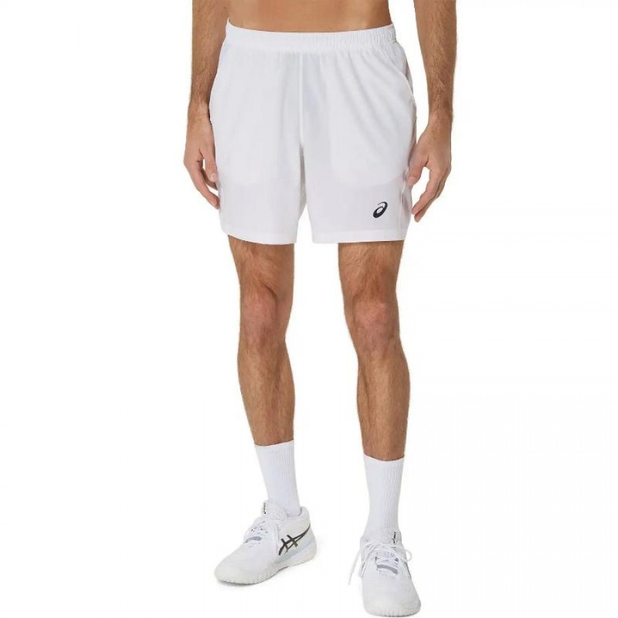Short Asics Court 7IN Blanco  Oferta + Barato
