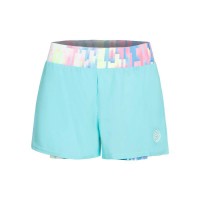 Curta Bidi Badu Good Melbourne Impresso 2In1 Aqua Mix   Oferta + Barato