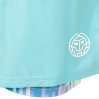 Curta Bidi Badu Good Melbourne Impresso 2In1 Aqua Mix   Oferta + Barato