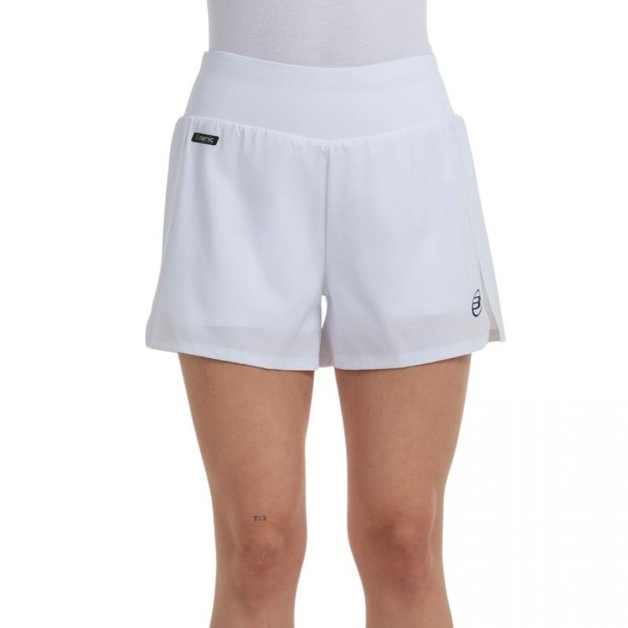 Short Femme Bullpadel Dictio Blanc  Offre - Pas cher