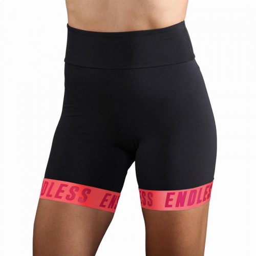 Short Endless Chill Negro Fucsia Mujer
