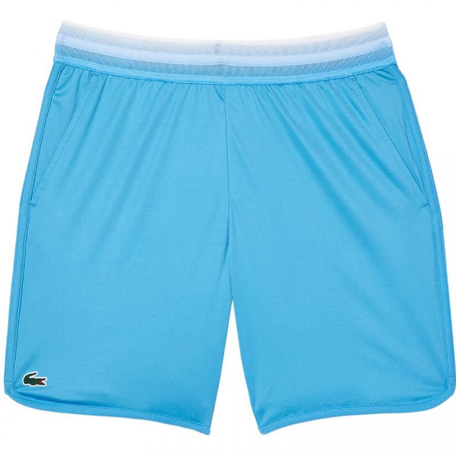 Short Lacoste Daniil Medvedev Azul Blanco  Oferta + Barato