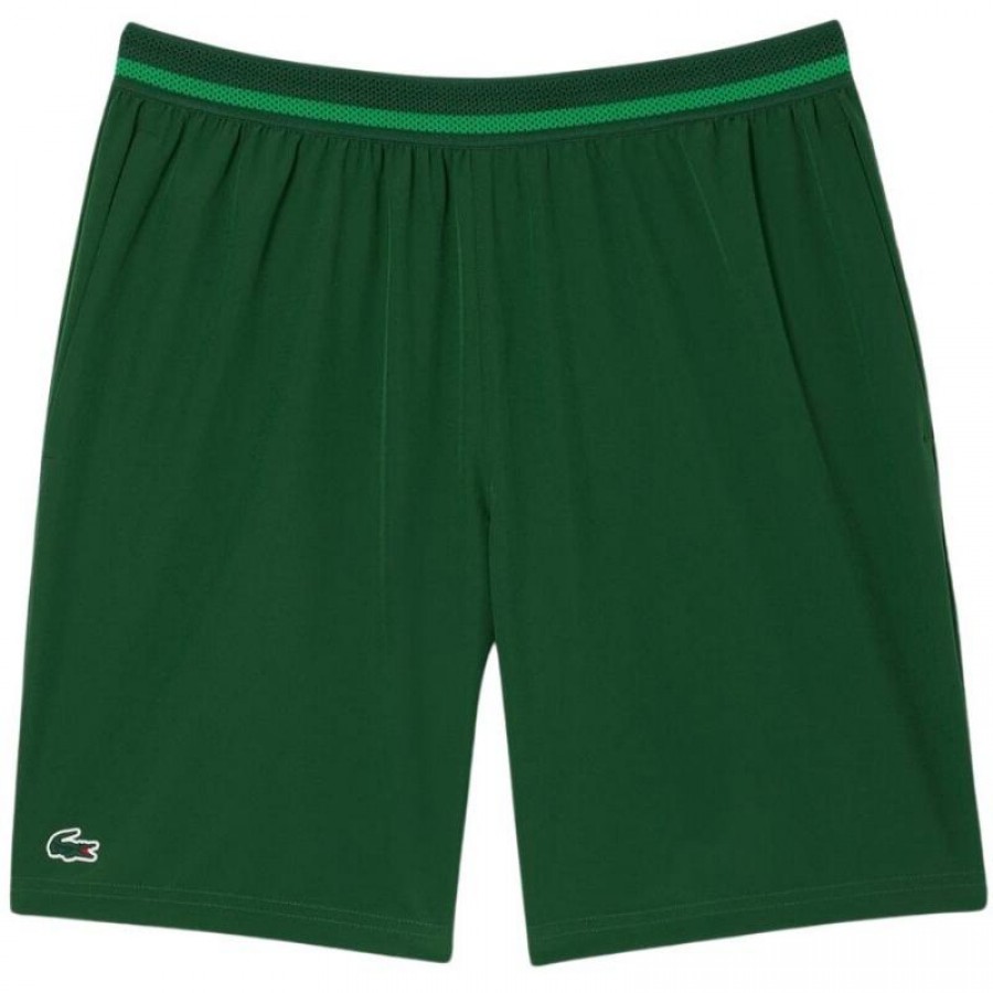 Short Lacoste Novak Djokovic Tenis Verde  Oferta + Barato