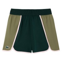 Short Lacoste Ultra Dry Verde Kaki Moose  Offer + Cheap