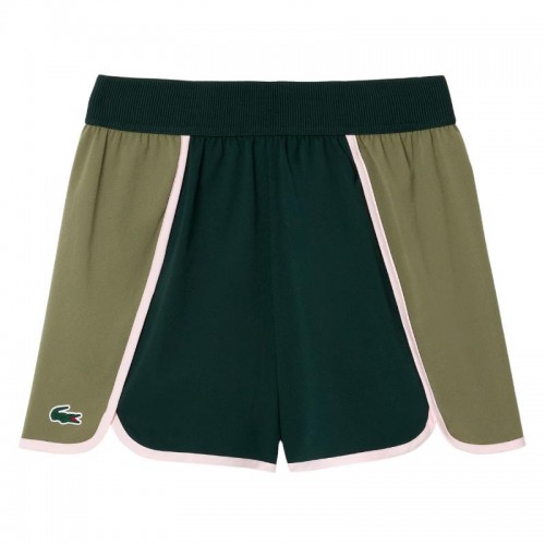 Short Lacoste Ultra Dry Verde Kaki Mujer Short Lacoste Ultra Dry Verde Kaki Mujer