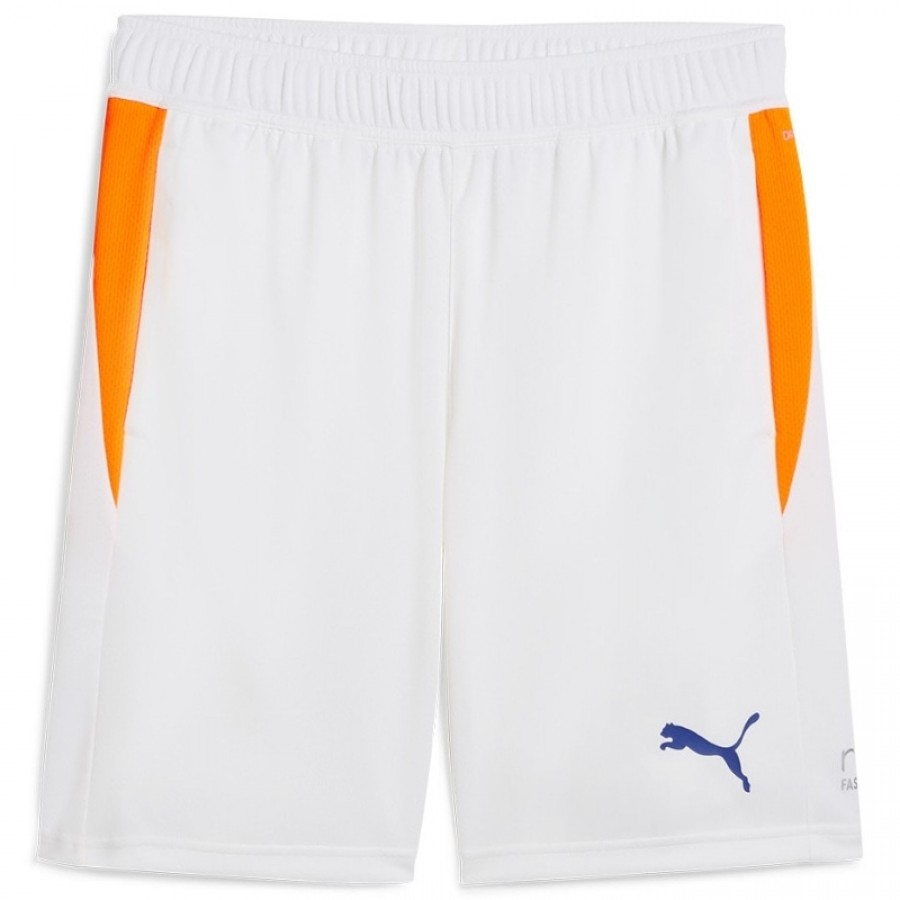 Short Puma Individual Blanc Orange  Offre - Pas cher