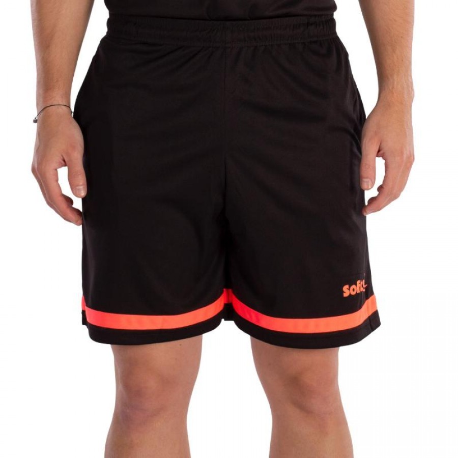 Short Softee Tipex Negro Corail Fluor Junior  Offre - Pas cher