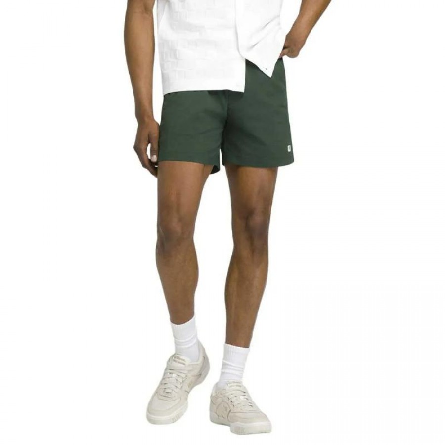 Calções Wilson Tenis Volley 6 Verde Escuro  Oferta + Barato