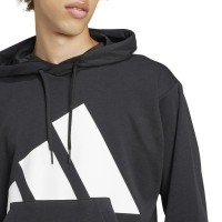 Sudadera Adidas Essentials Negro Blanco  Oferta + Barato