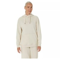 Moletom Feminino Asics Logo Beige Birch  Oferta + Barato