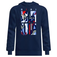 Sudadera Bidi Badu New York Chill Azul Oscuro Rojo  Oferta + Barato