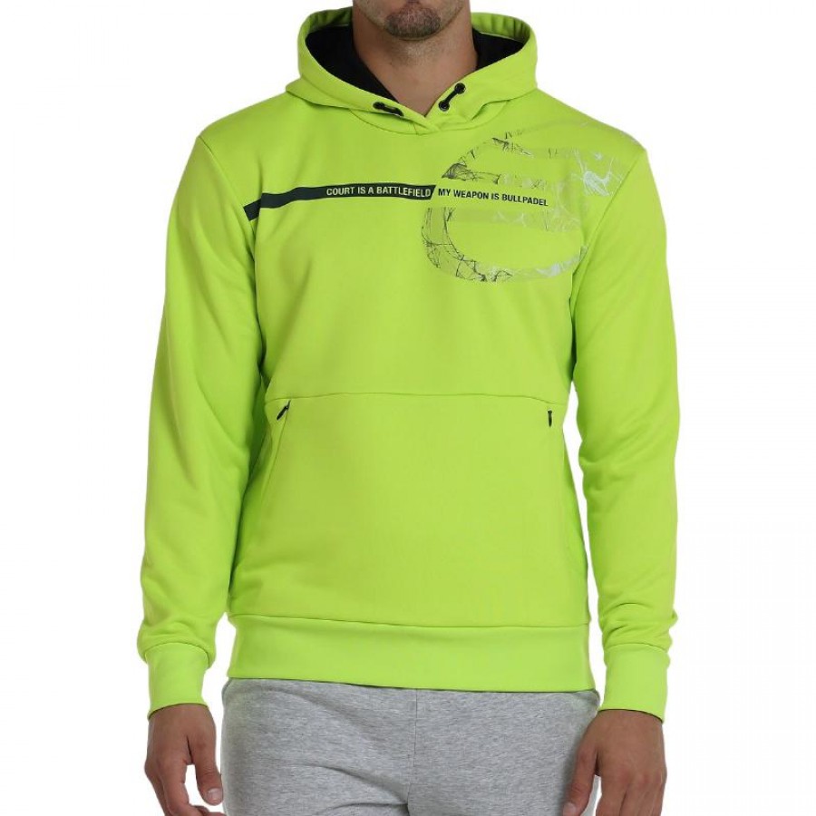 Bullpadel Baiona Sweat-shirt vert vif  Offre - Pas cher