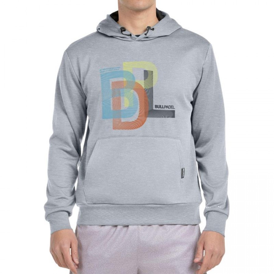 Moletom Bullpadel Gondo Cinza Médio Vigore  Oferta + Barato