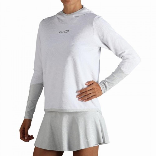 Sudadera Endless Breath Line Blanco Plata Sudadera Endless Breath Line Blanco Plata