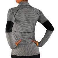 Sweat-shirt Kirsch sans fin gris orange  Offre - Pas cher