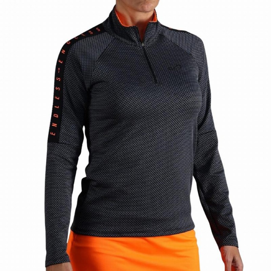 Sudadera Endless Kirsch II Titanio Naranja  Oferta + Barato