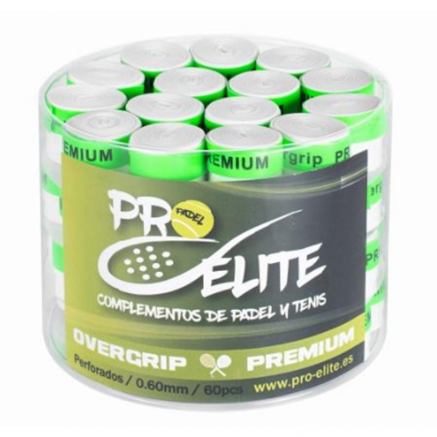 Pro Elite Premium Perforated White Drum 60 Overgrips