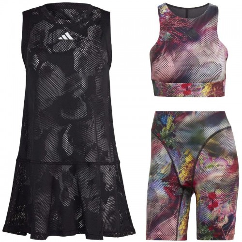 Vestido Adidas Melbourne Negro Multicolor Vestido Adidas Melbourne Negro Multicolor