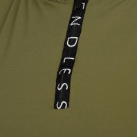 Vestido Endless Muse Verde Army  Offre - Pas cher