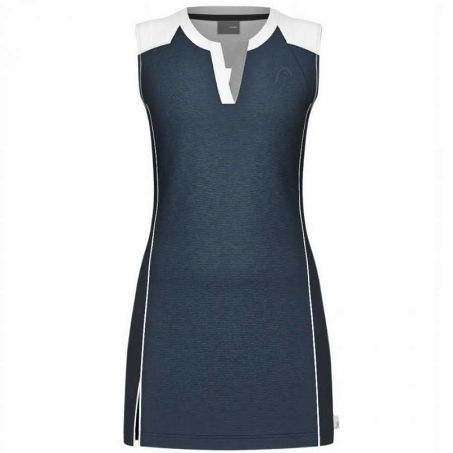 Head Play Tech Robe Bleu Marine Blanc  Offre - Pas cher