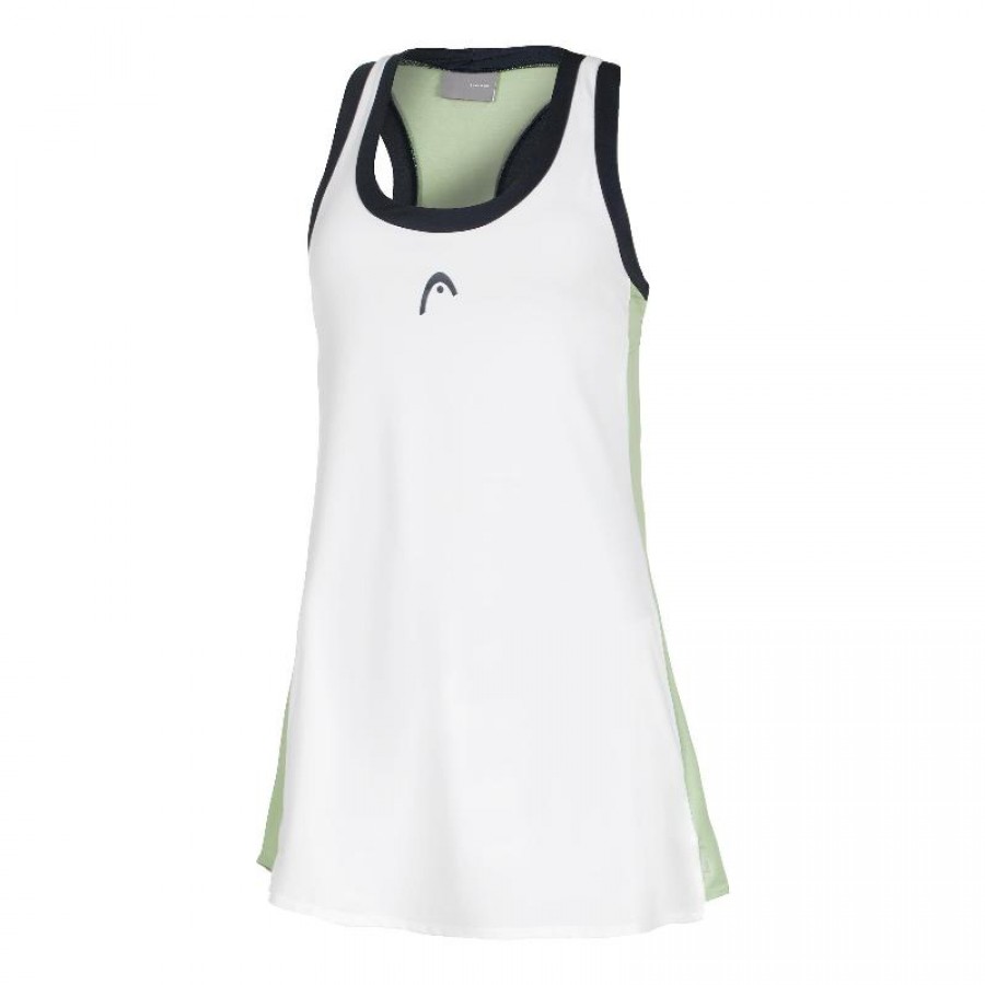 Vestido Head Play Tech Blanco Verde  Oferta + Barato