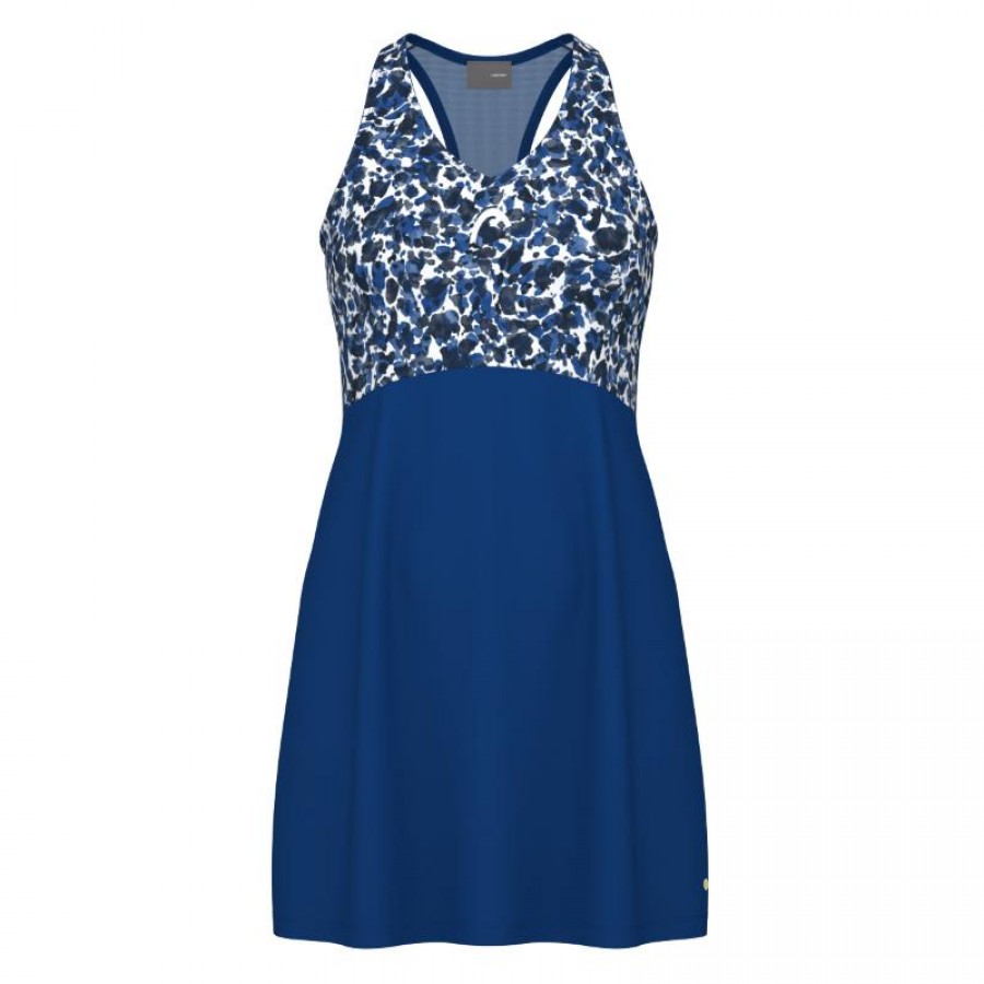 Vestido Head Spirit Azul Royal Imprime  Offre - Pas cher