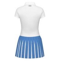 Tete Vogue Robe Blanc Bleu  Offre - Pas cher