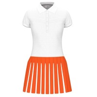 Robe Head Vogue Blanc Orange  Offre - Pas cher