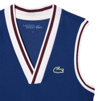 Vestido Lacoste Sport Pique Azul Marino Burdeos  Oferta + Barato